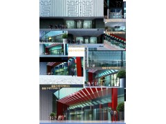 自动门旋转门效果图设计图2